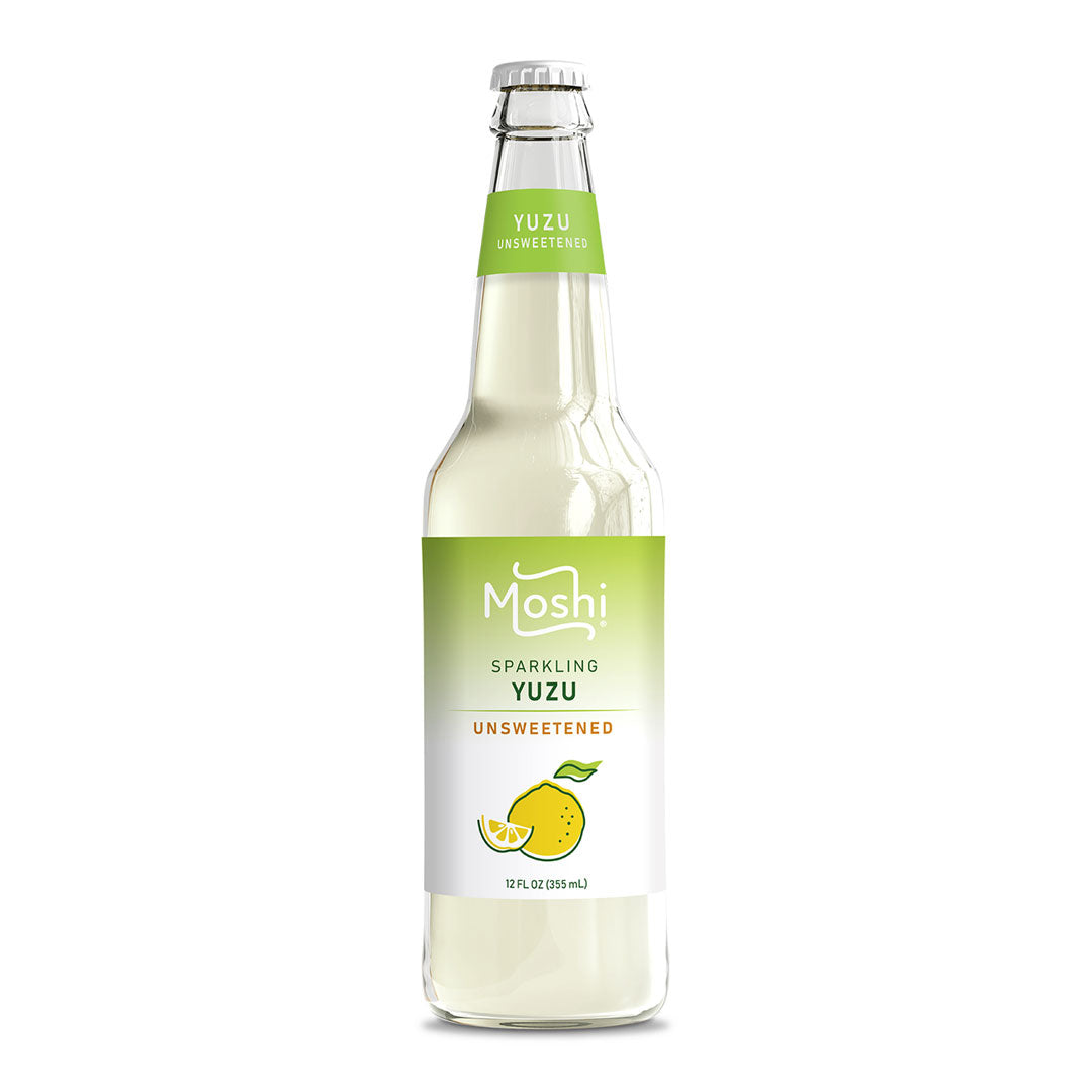Moshi Sparkling Yuzu Unsweetened Drink 12 fl oz (355ml) x 12
