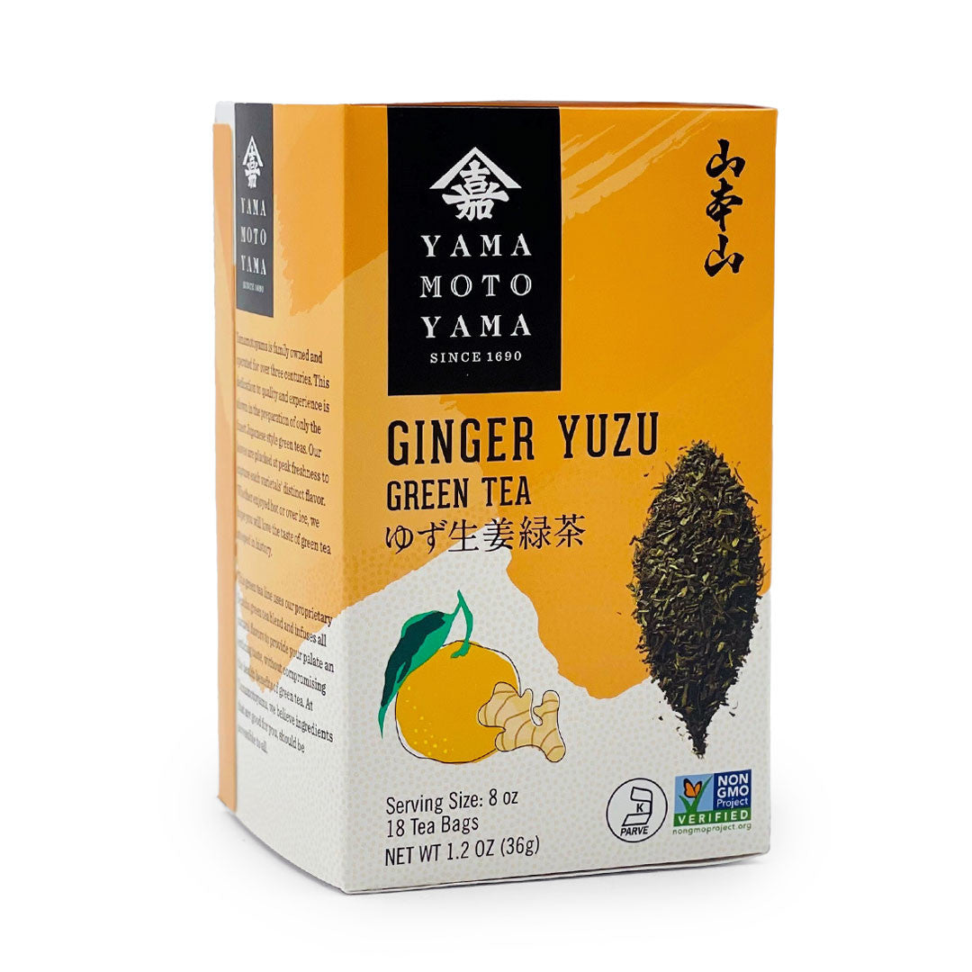 雅 Yamamotoyama Green Tea Ginger Yuzu 18 Tea Bags — MTC Kitchen