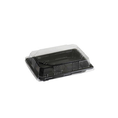 【Yuichi 】 BLACK BOX ① YB-01 PET-Recyclable Black Takeout Sushi Tray 6.7